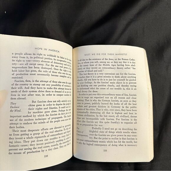 Vintage Book - Hope in America ‘The Struggle for Power in US’ paperback 1938 - Picture 8 of 10